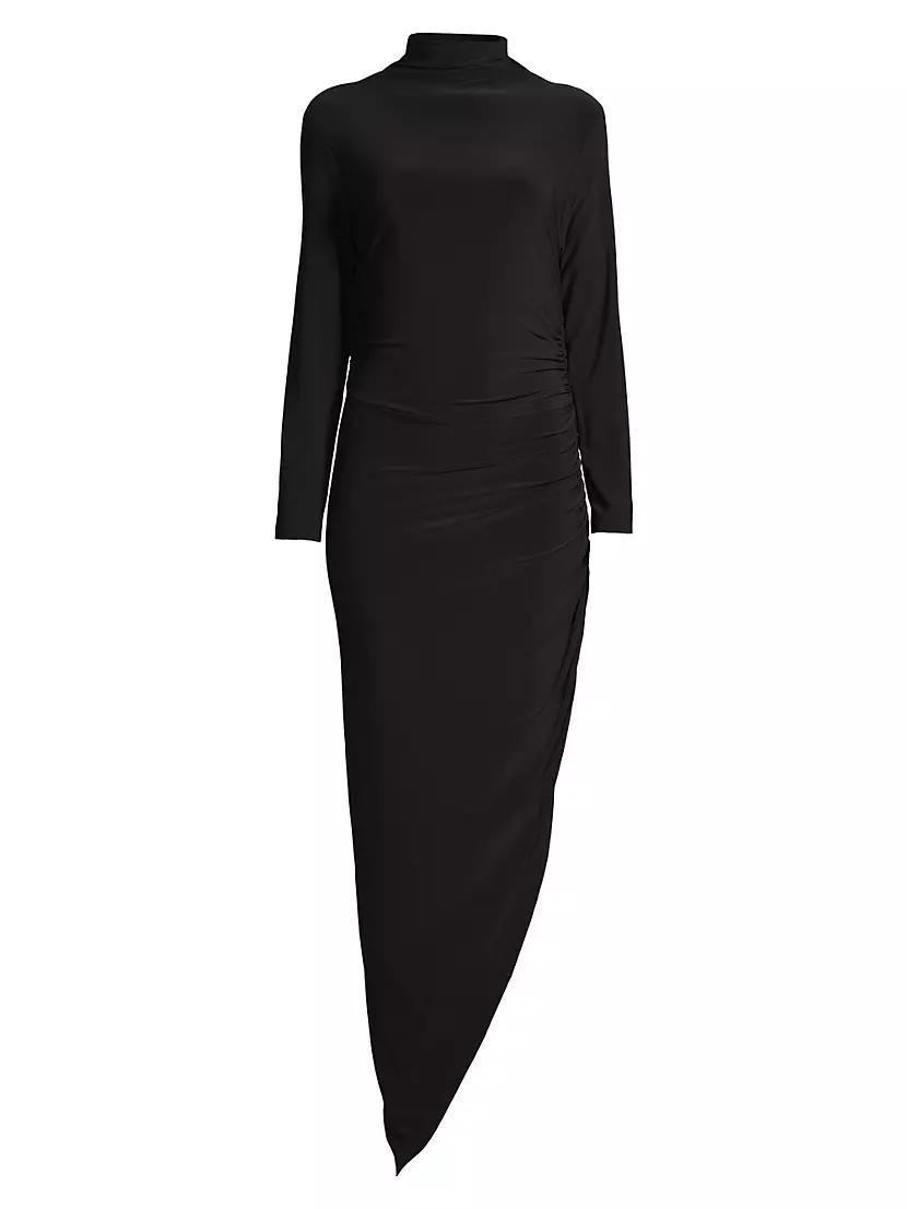 Draped Turtleneck Gown Product Image