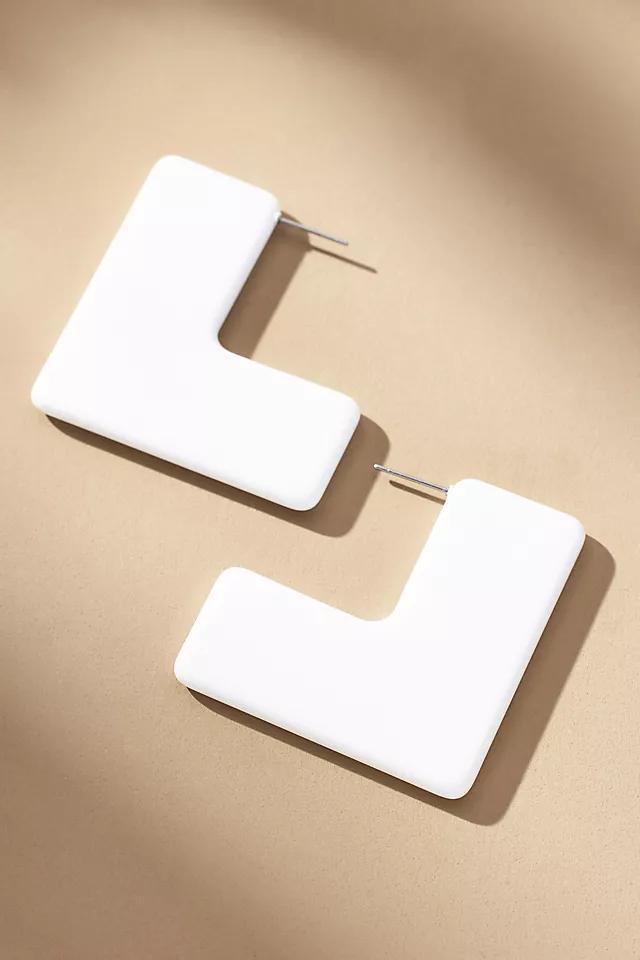 Mod Rectangular Resin Earrings Product Image