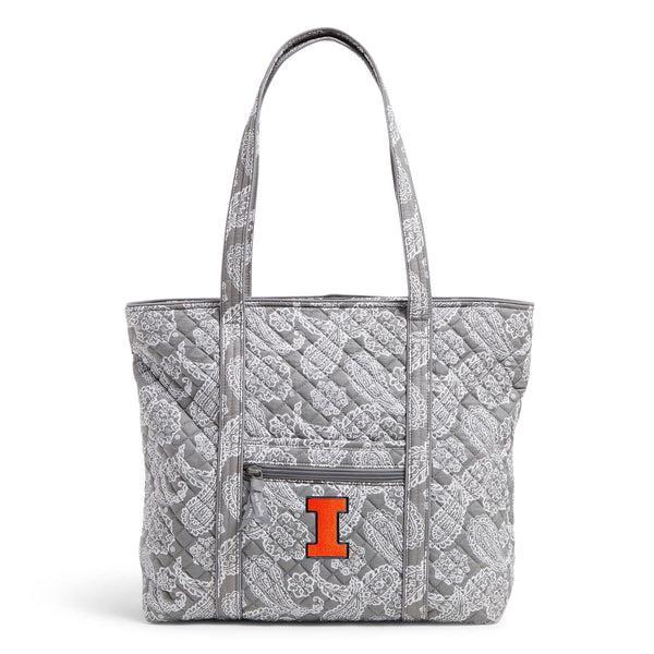 Vera Bradley Collegiate Tote Bag Women in Gray/White Bandana with Texas A and M University Logo Product Image