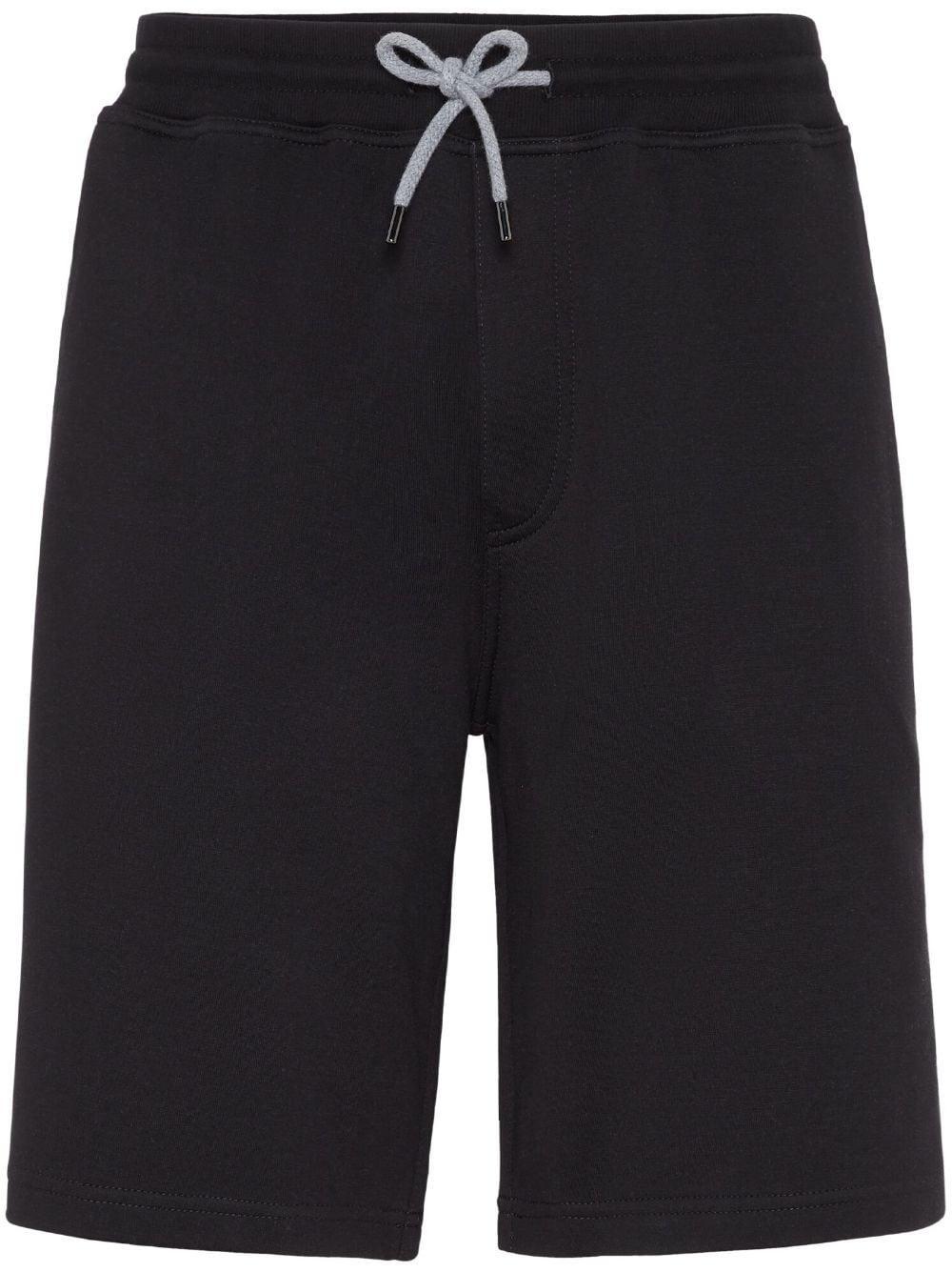 BRUNELLO CUCINELLI Straight Leg Bermuda Shorts In Black Product Image