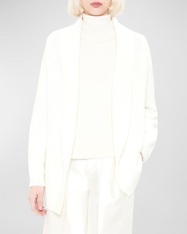 Chantel Cashmere Shawl-Collar Cardigan Product Image