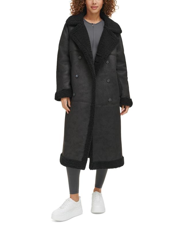 levis Notch Collar Faux Shearling Coat Product Image