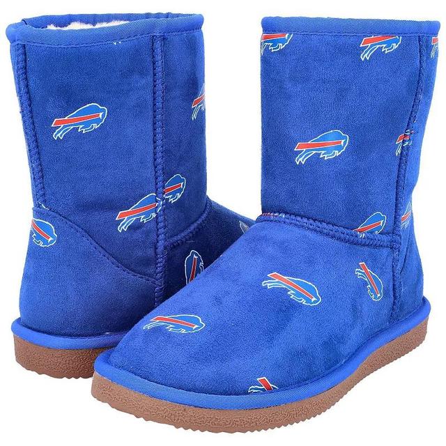 Womens Cuce Royal Buffalo Bills Allover Logo Boots Product Image