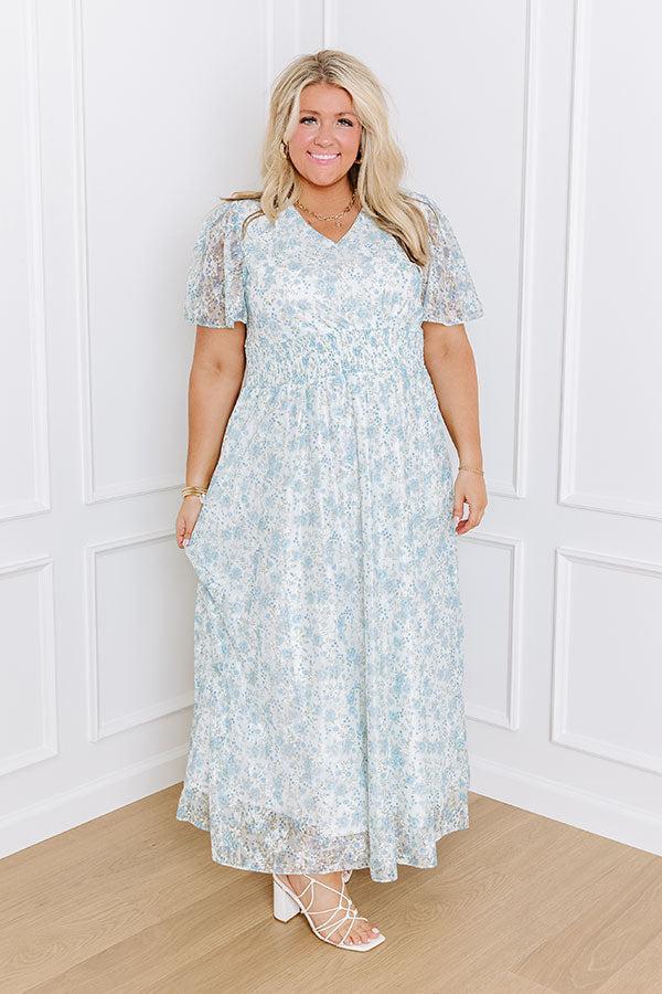 Rose Garden Soiree Lace Maxi Dress Curves Product Image