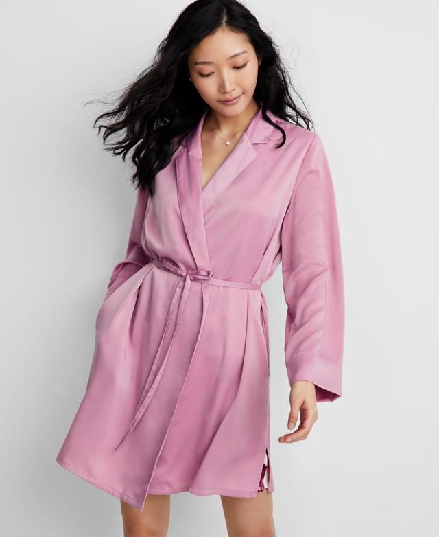 State of Day Womens Crepe de Chine Self-Tie Robe, Created for Macys Product Image