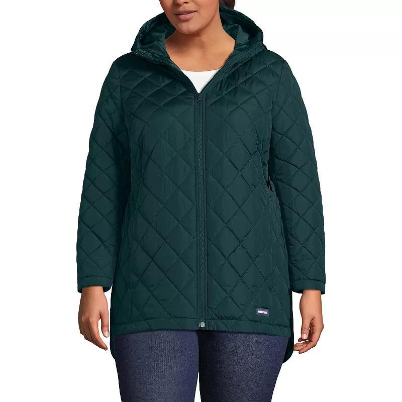 Plus Size Lands End Insulated Jacket, Womens Deep Blue Product Image