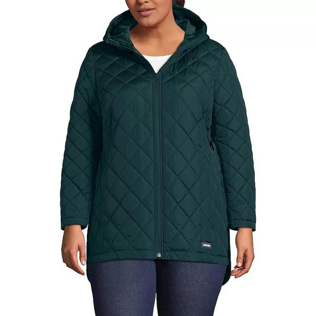 Plus Size Lands End Insulated Jacket, Womens Black Product Image