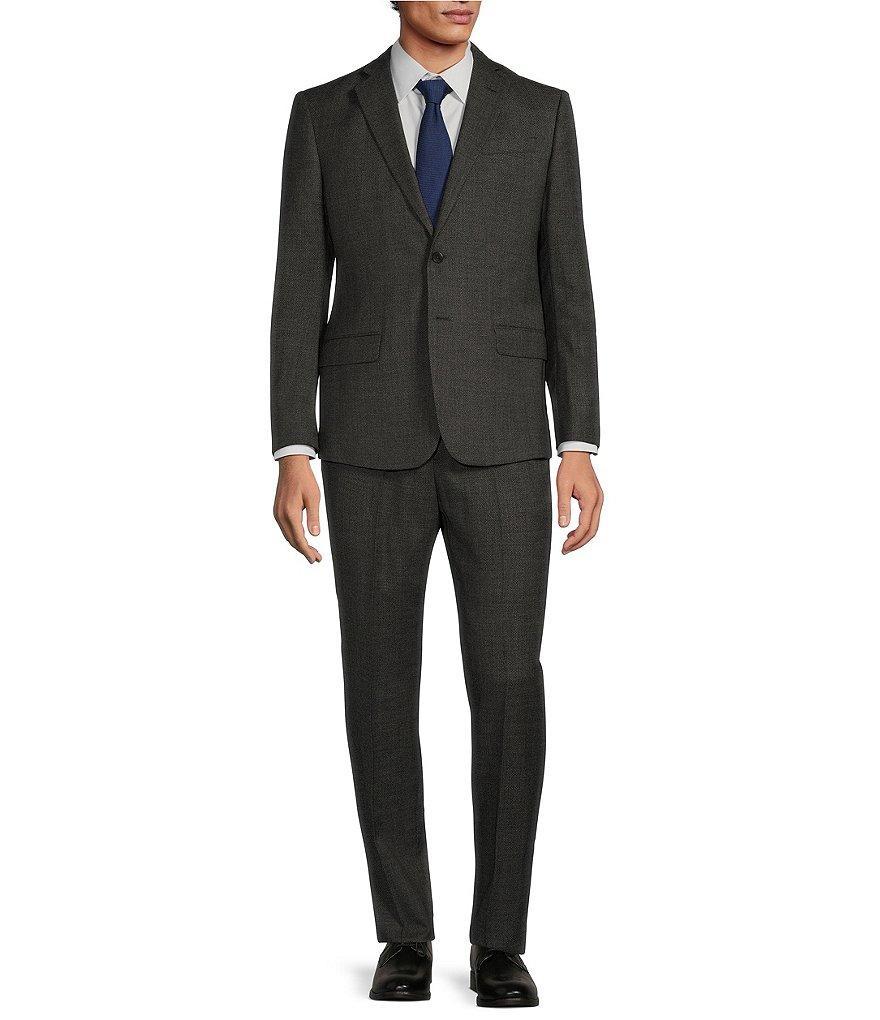 Armani Exchange Modern Fit Flat Front Nailshead Pattern 2-Piece Suit Product Image