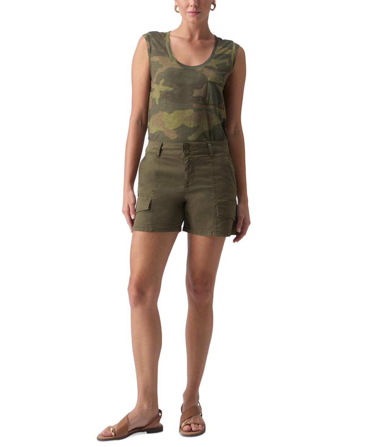 Sanctuary Womens Rebel High-Rise Utility Shorts Product Image