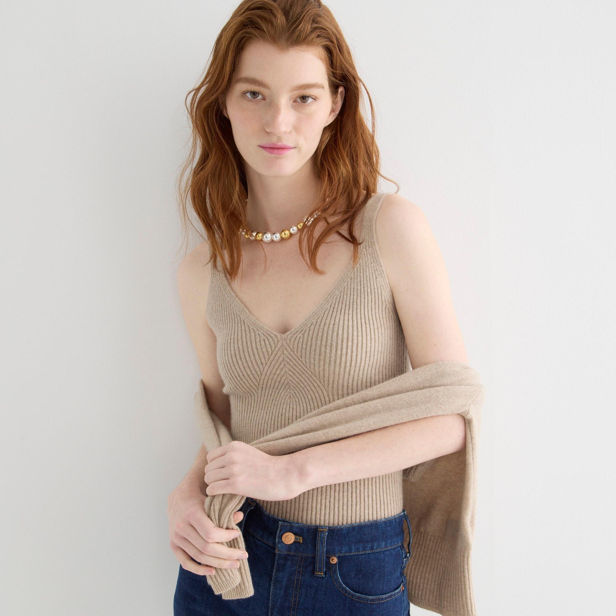 Cashmere-blend sweater-tank Product Image