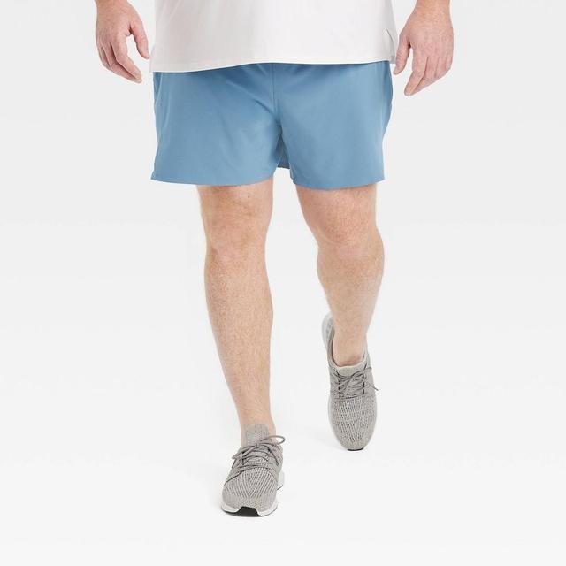 Mens Big Run Shorts 5 - All In Motion Airway Blue 2XL Product Image