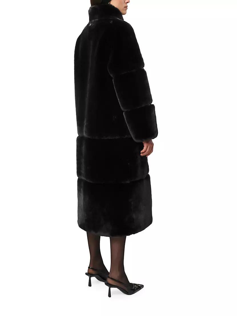 Sylke Paneled Faux Fur Long Coat Product Image