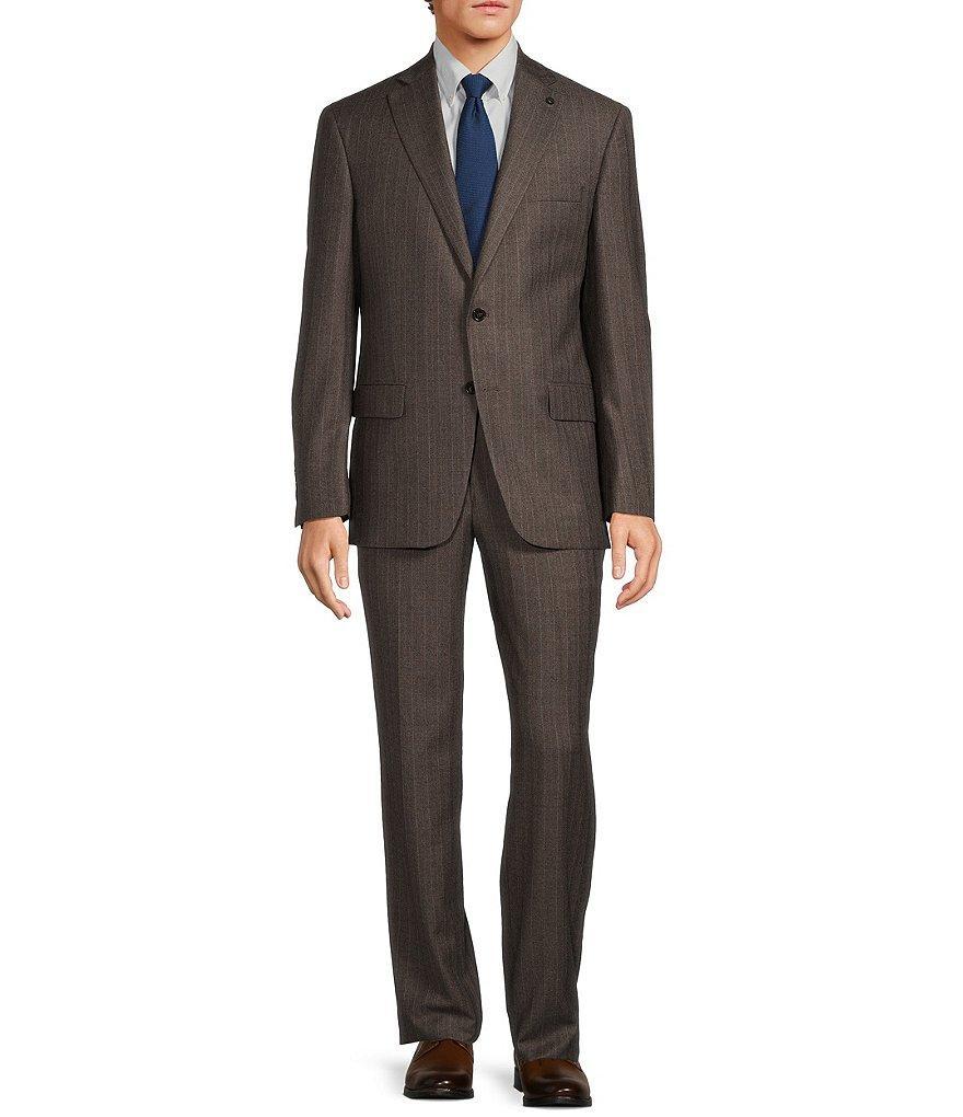 Hart Schaffner Marx Chicago Classic Fit Flat Front Stripe Pattern 2-Piece Suit Product Image