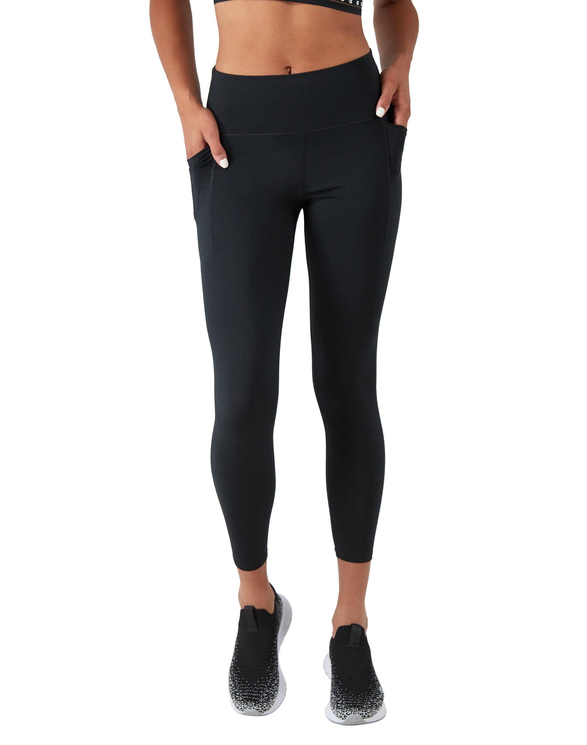 Womens Champion Soft Touch Period Leggings, Moisture Wicking, Anti Odor, 25 Black 2XL Product Image