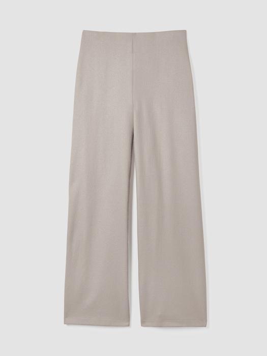 Felted Wool Jersey Wide-Leg Long Pant in Regenerative Wool Product Image