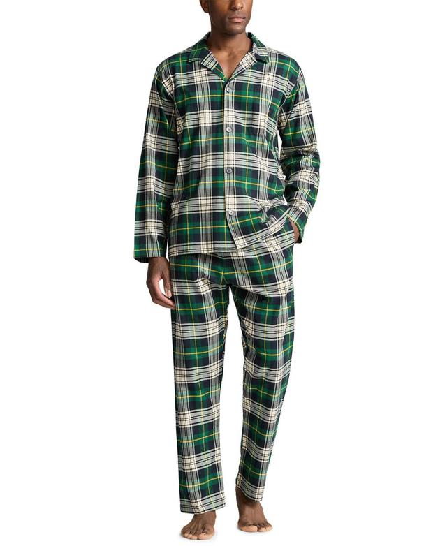 Polo Ralph Lauren Mens 2-Pc. Plaid Flannel Pajamas Set - ELIOT PLAID Product Image