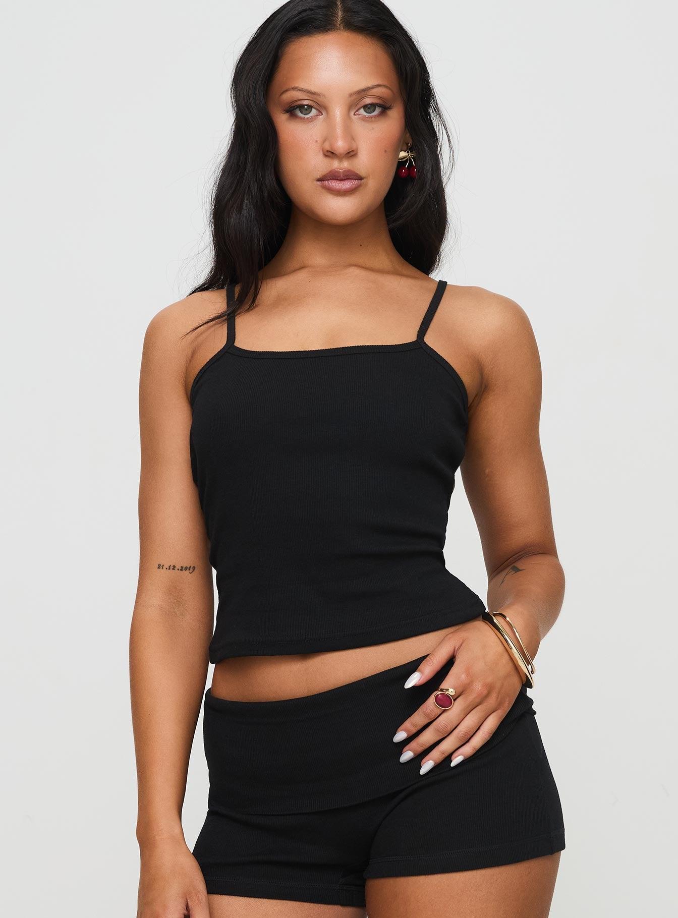 Baseline Rib Top Black Product Image