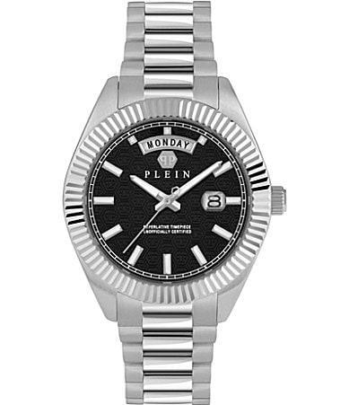 Philipp Plein Mens Date Superlative Stainless Steel Bracelet Watch 42mm Product Image