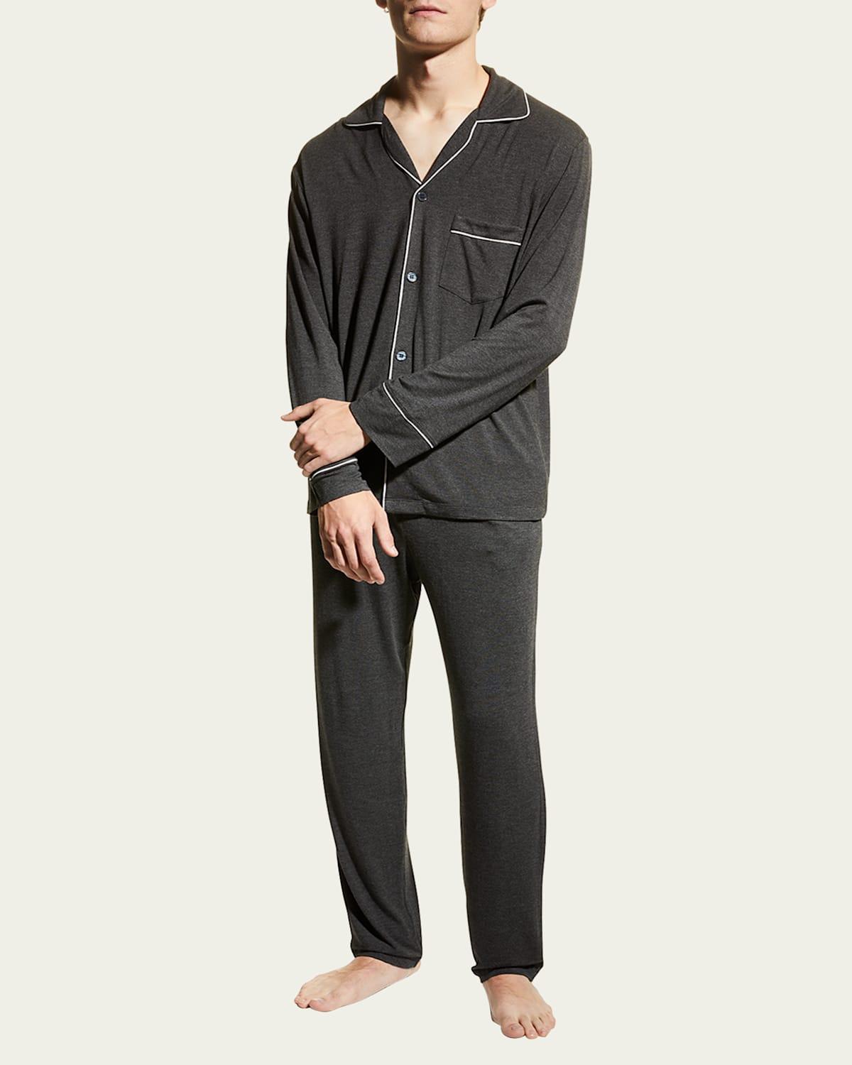 Mens William Long-Sleeve Pajama Set Product Image