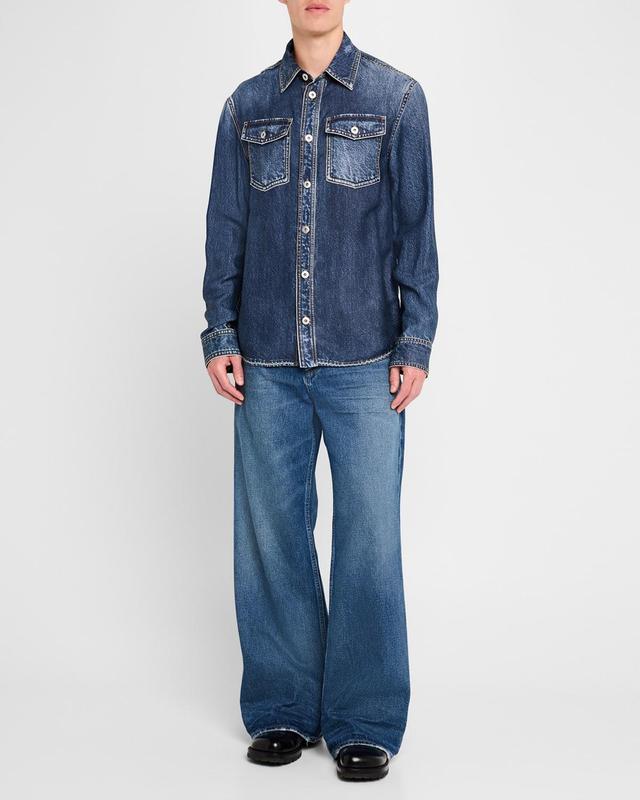 Mens Luca Wide-Leg Jeans Product Image