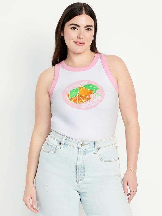 Graphic Crop Tank Top Product Image