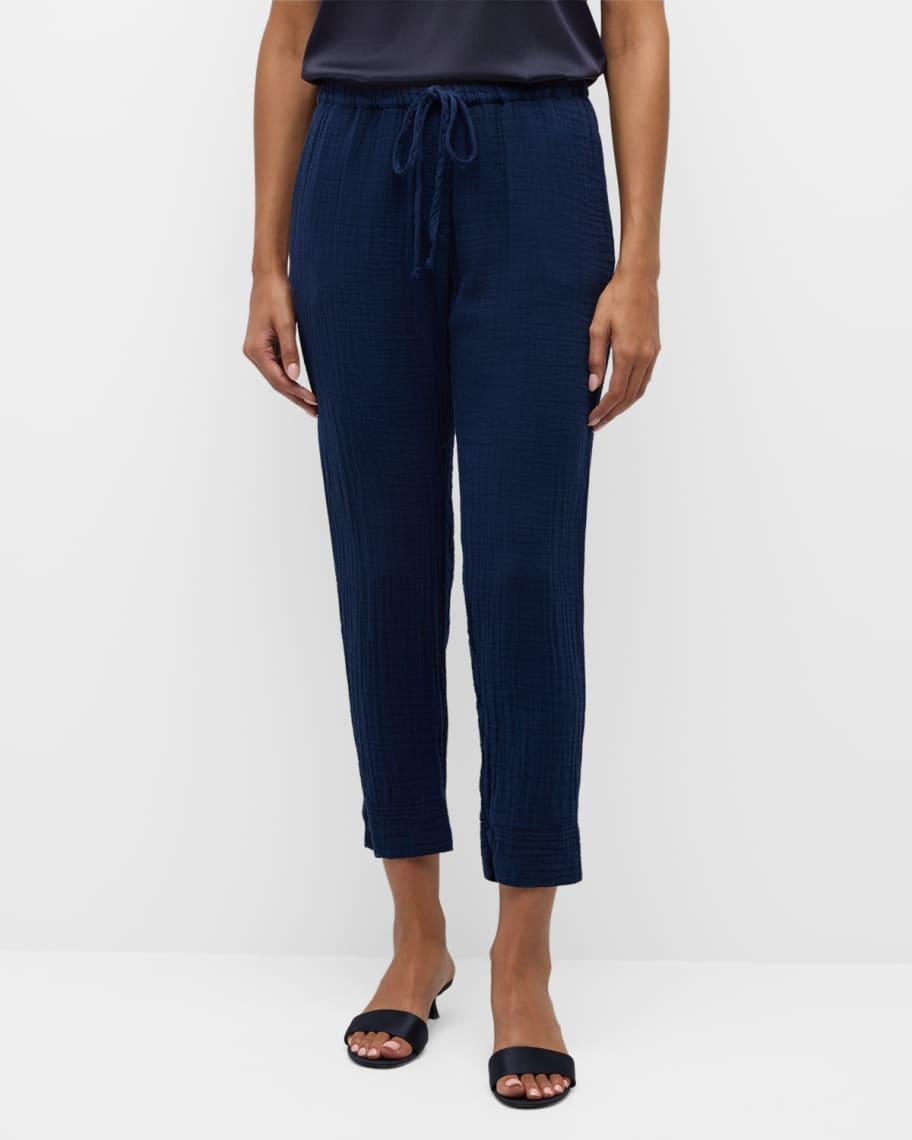 Jordyn Cropped Cotton Gauze Pants Product Image