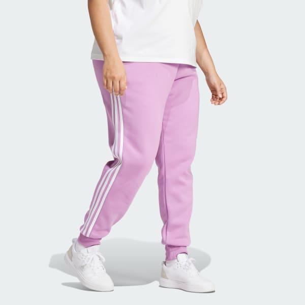 Essentials 3-Stripes Fleece Pants (Plus Size) Product Image