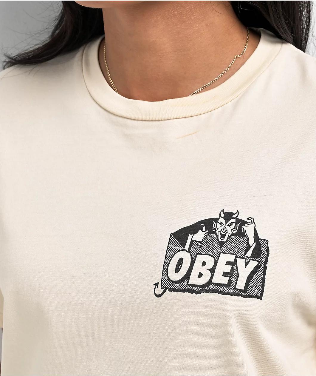 Obey Devil Natural Pigment Dye T-Shirt  Product Image