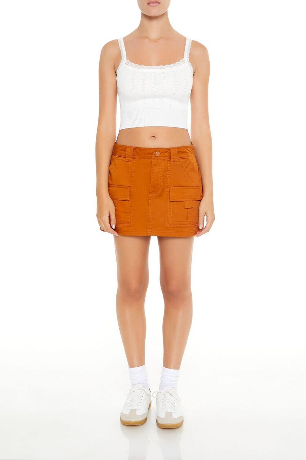 Poplin Cargo Mini Skirt | Forever 21 Product Image