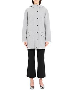 Theory Wool and Cashmere Parka Coat Product Image