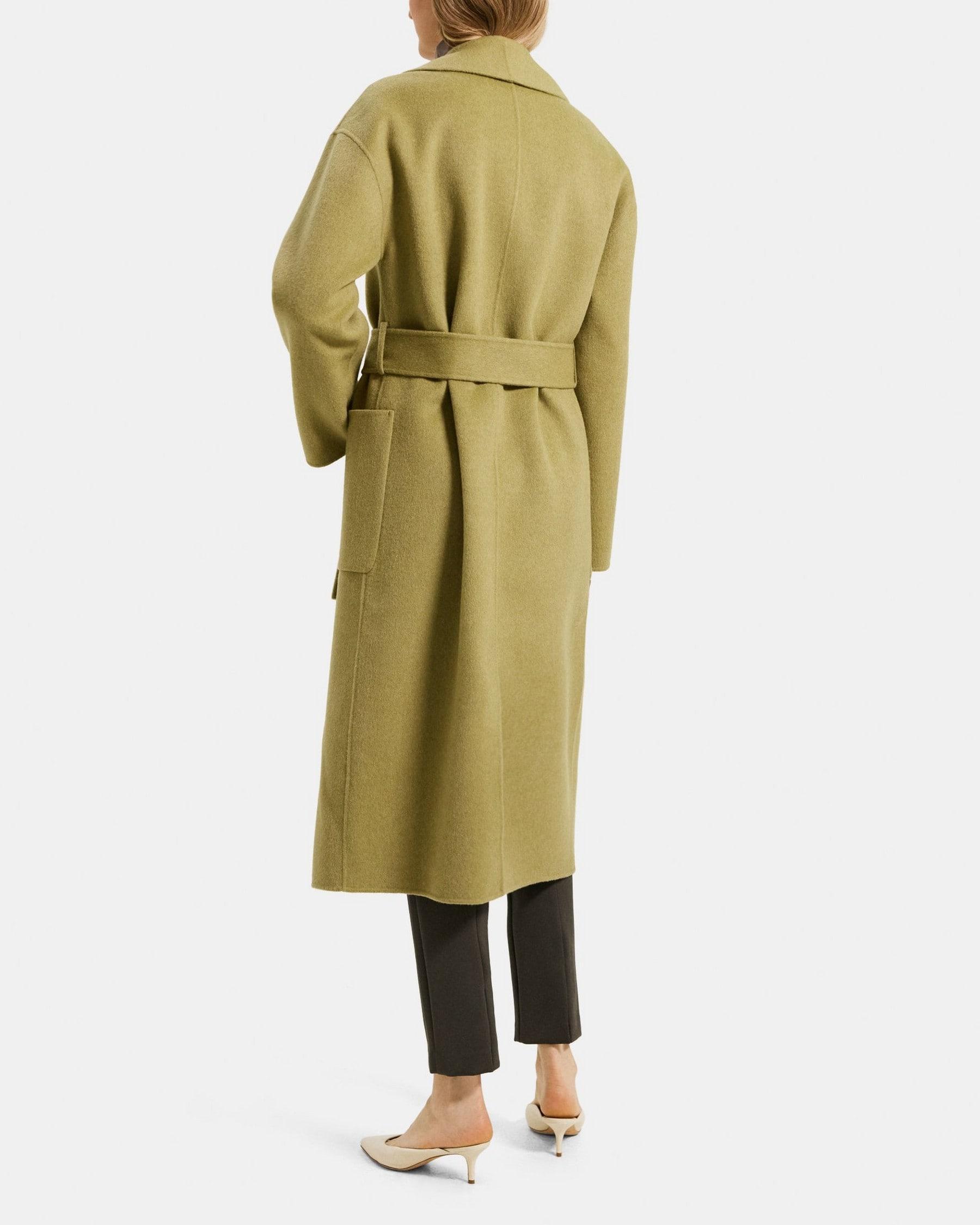 Robe Coat in Double-Face Wool-Cashmere Product Image