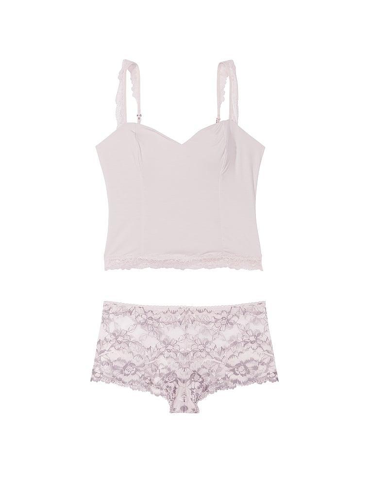 Modal & Lace Cropped Cami Set Product Image