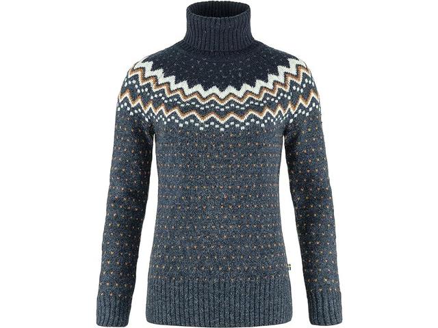 Fjallraven Women's Ovik Knit Roller Neck Sweater Desert Brown / Autumn Leaf Product Image