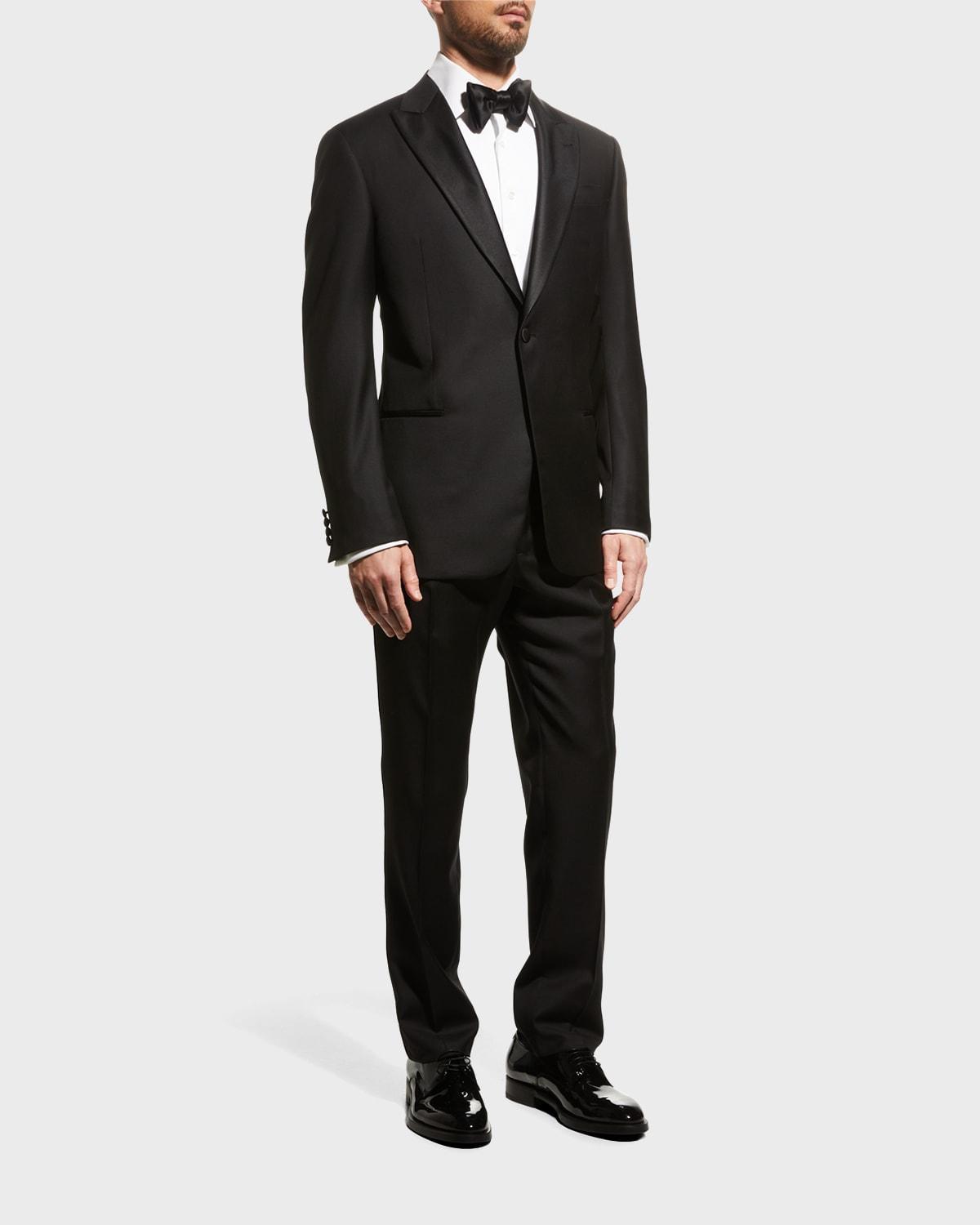 Mens Peak Lapel Single-Button Suit Product Image