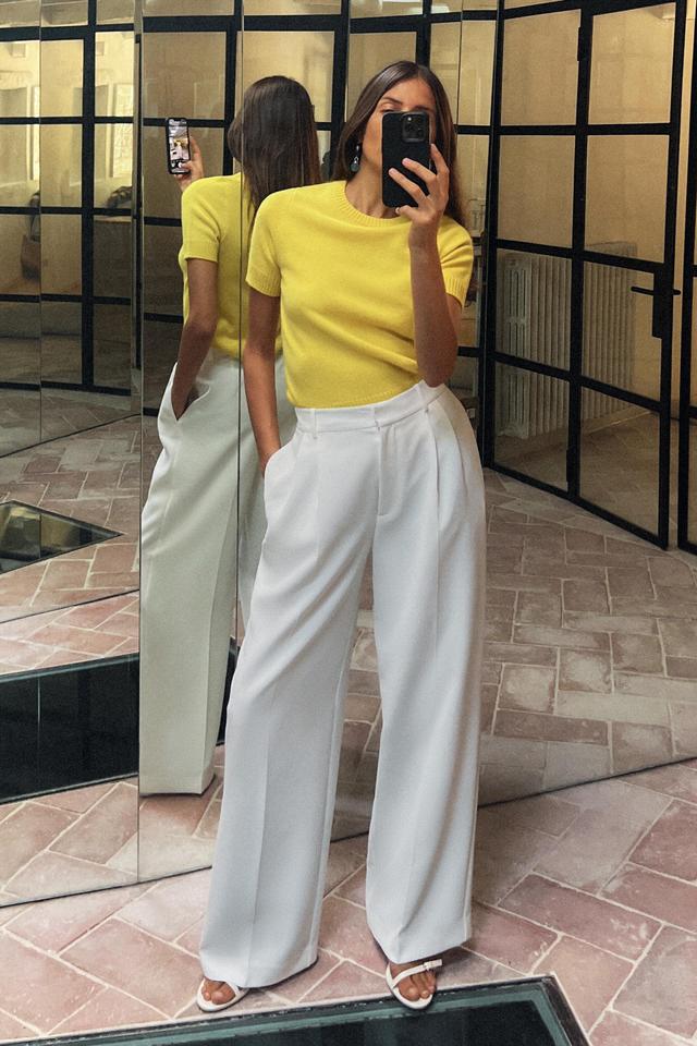 HIGH WAIST WIDE LEG PANTS Product Image