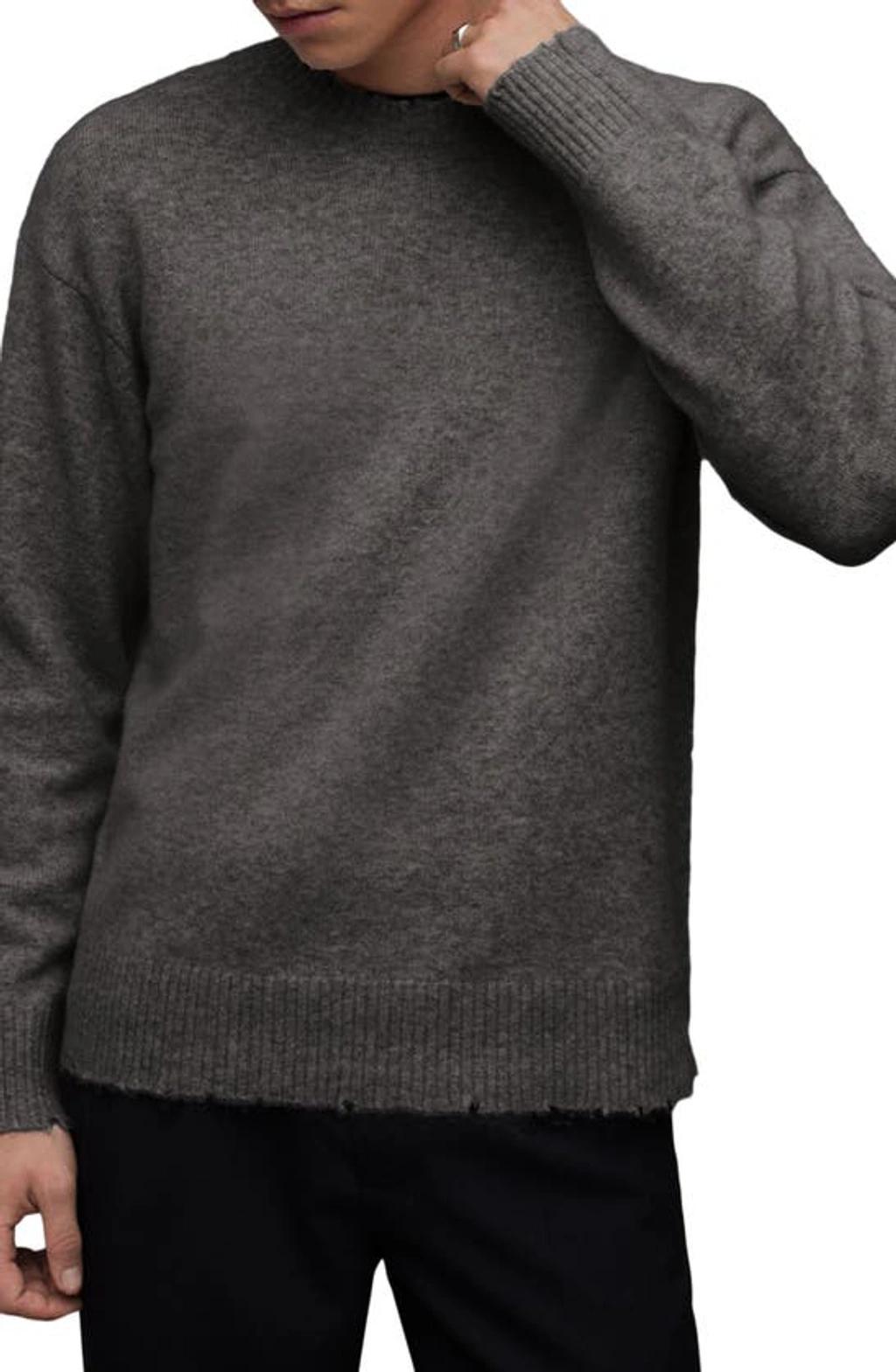 ALLSAINTS Luka Crew Sweater In Monument Grey Marl Product Image