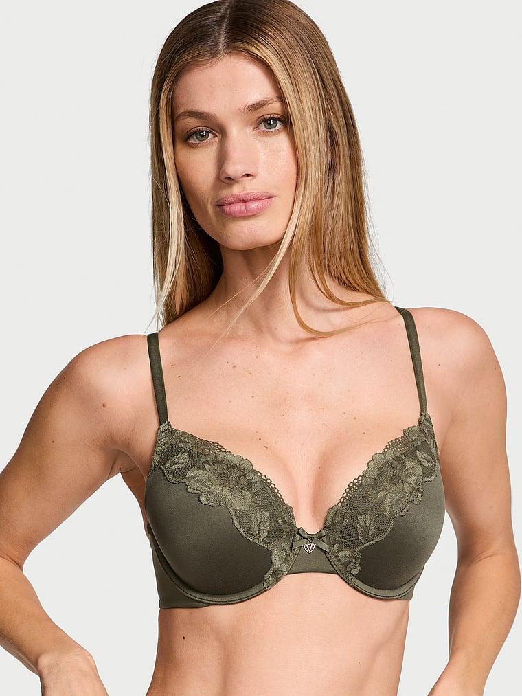 Perfect Shape Lace-Trim Push-Up Bra Product Image