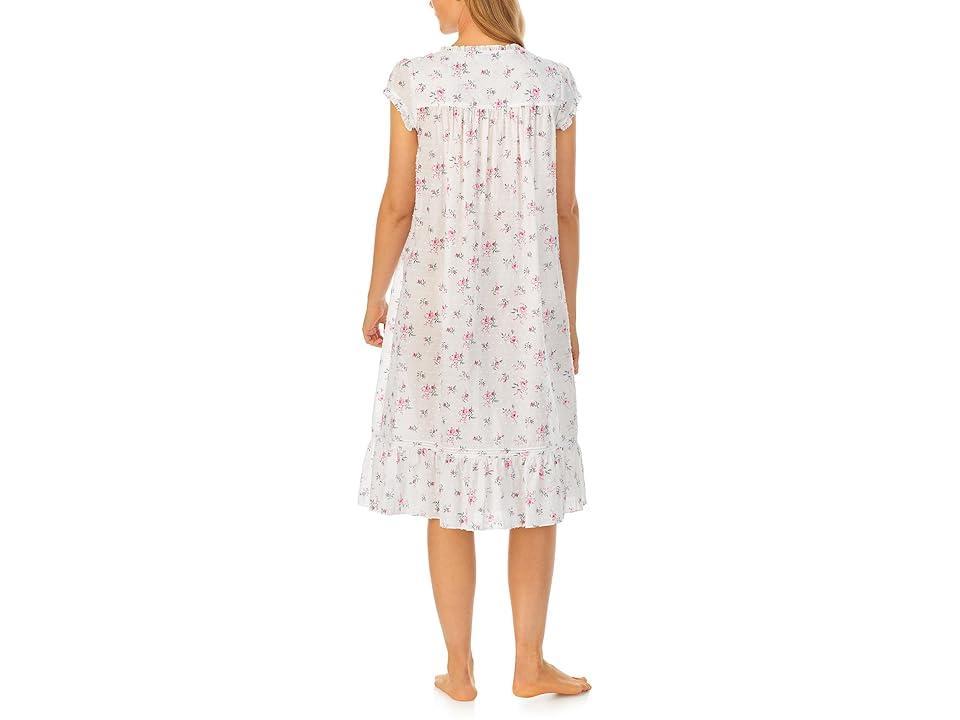 Eileen West Cap Sleeve Waltz Gown (Swiss Dot Rose) Women's Pajama Product Image