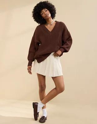 Aerie Pleated Sweater Mini Skirt product image