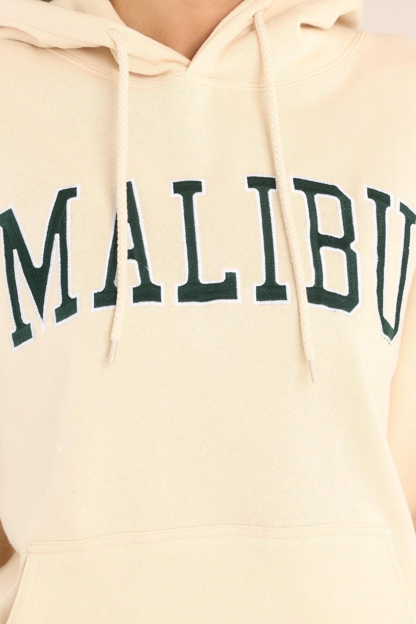 The Surfside Natural Malibu Hoodie White Product Image