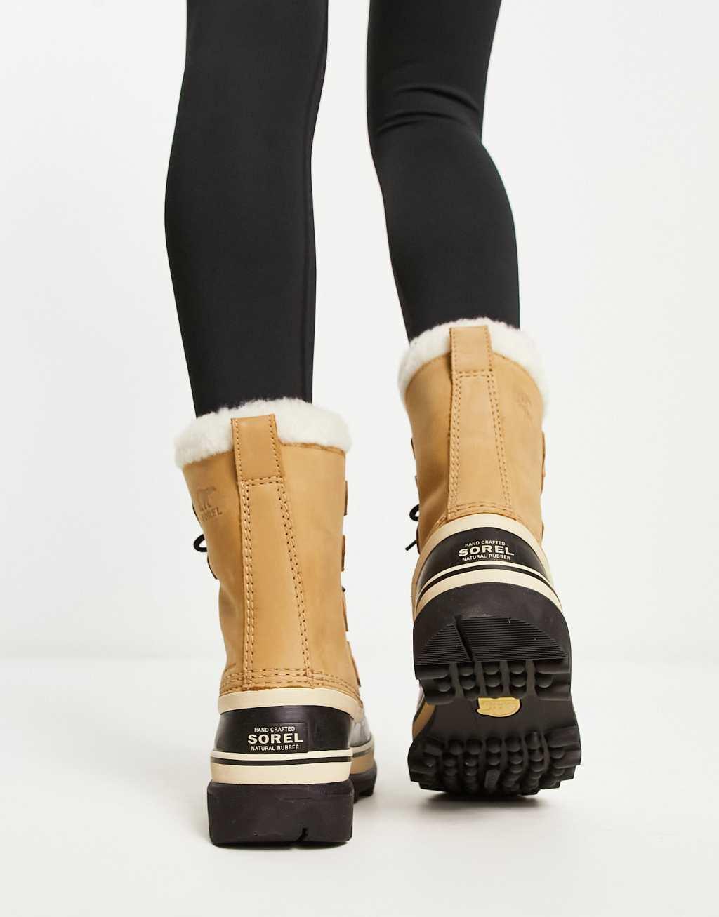 Sorel Caribou waterproof boots in tan  Product Image