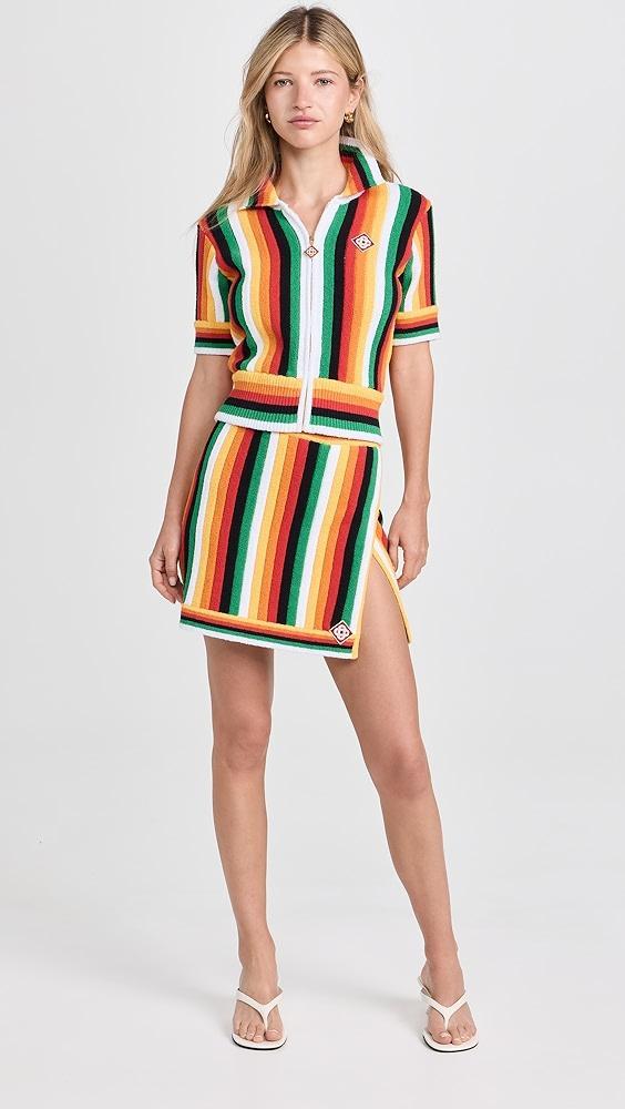 Casablanca Striped Towelling Top | Shopbop Product Image