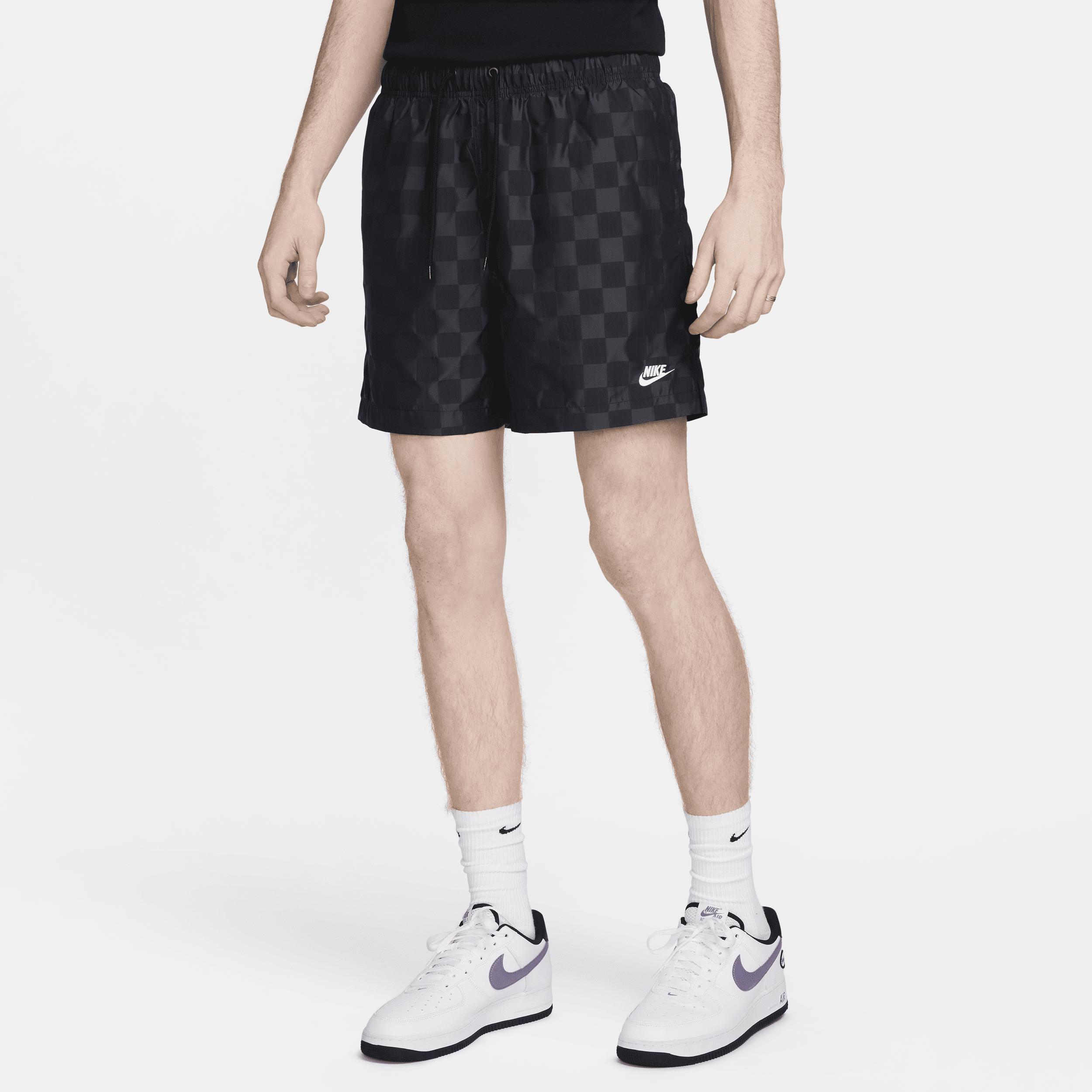 Nike Mens Nike Club Flow Shorts - Mens White/Black Product Image