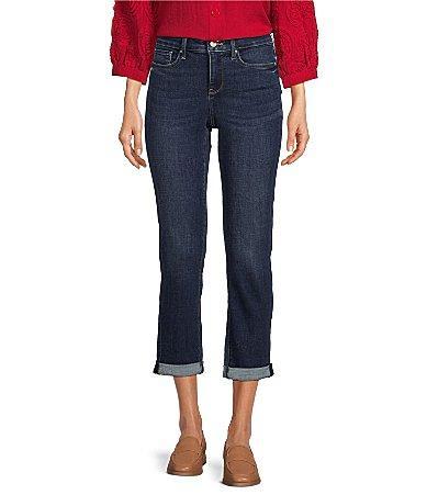 NYDJ Sheri Slim Rolled Cuff Cropped Denim Jeans Product Image