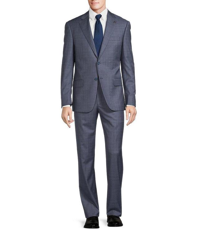 Hart Schaffner Marx New York Modern Fit Flat Front Glen Plaid 2-Piece Suit Product Image