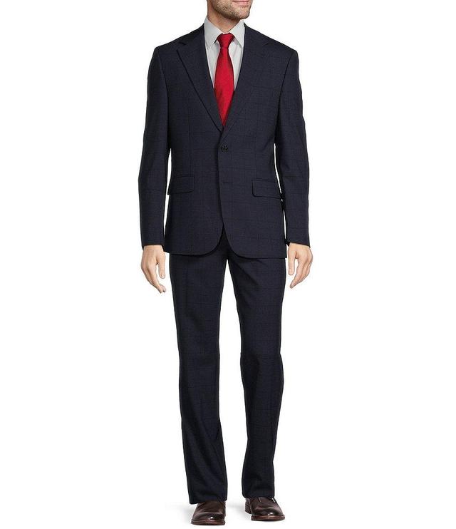 Hickey Freeman Classic Fit Flat Front Window Pattern 2-Piece Suit Product Image