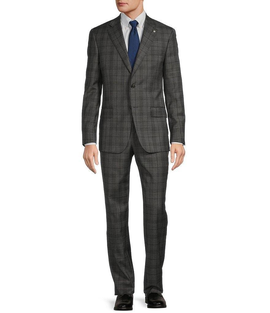 Hart Schaffner Marx New York Modern Fit Flat Front Glen Plaid 2-Piece Suit product image