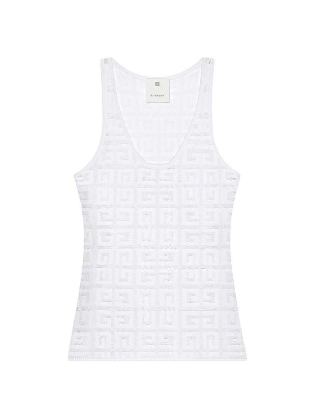 Womens Tank Top In 4G Jacquard Product Image