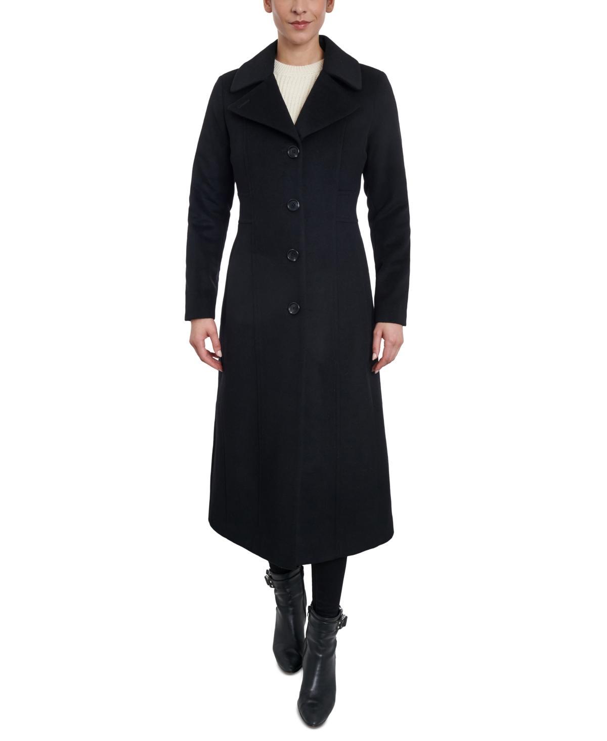 Anne Klein Womens Single-Breasted Collared Maxi Coat, Created for Macys Product Image