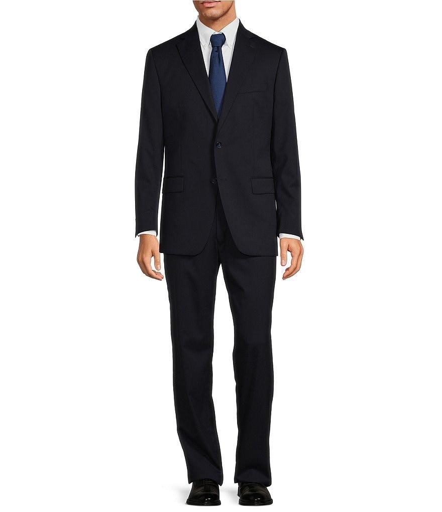 Hart Schaffner Marx Chicago Classic Fit Flat Front Solid 2-Piece Suit Product Image